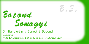 botond somogyi business card